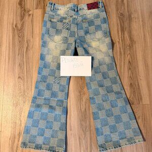 Louis Vuitton Damier Denim Flare Bellbottom Jeans